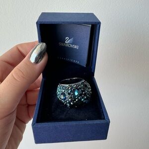 Swarovski Sapphire Blue crystal ring
